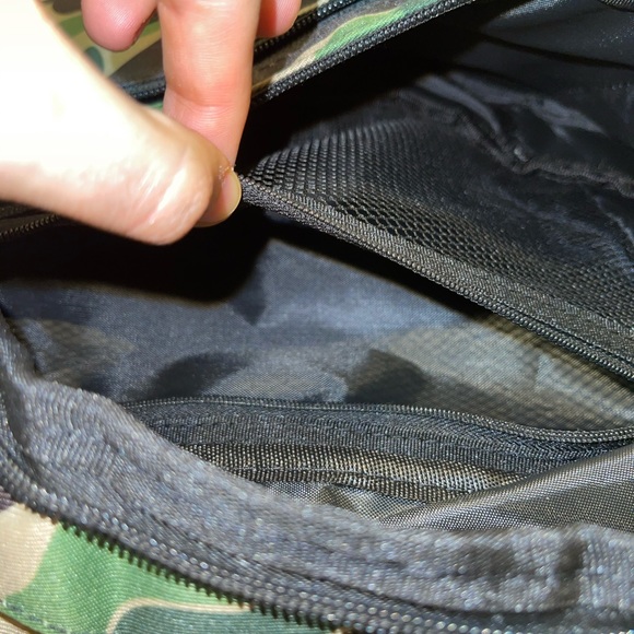 Bape A Bathing Ape Green ABC Camo Large Waist Bag - Picture 5 of 8